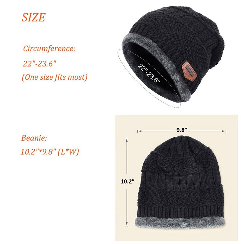 HINDAWI Slouchy Beanie for Women Men Winter Hat Knit Warm Snow Skull Cap Ski Knit Hats - Image 5